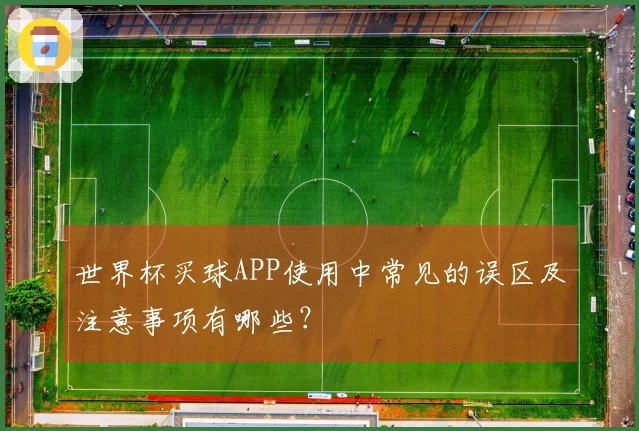 世界杯买球APP使用中常见的误区及注意事项有哪些？