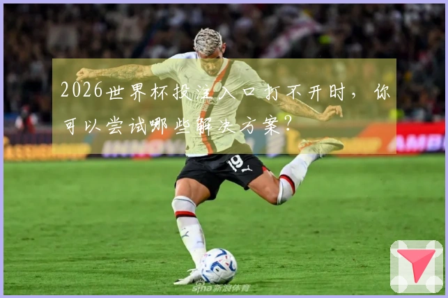 2026世界杯投注入口打不开时，你可以尝试哪些解决方案？